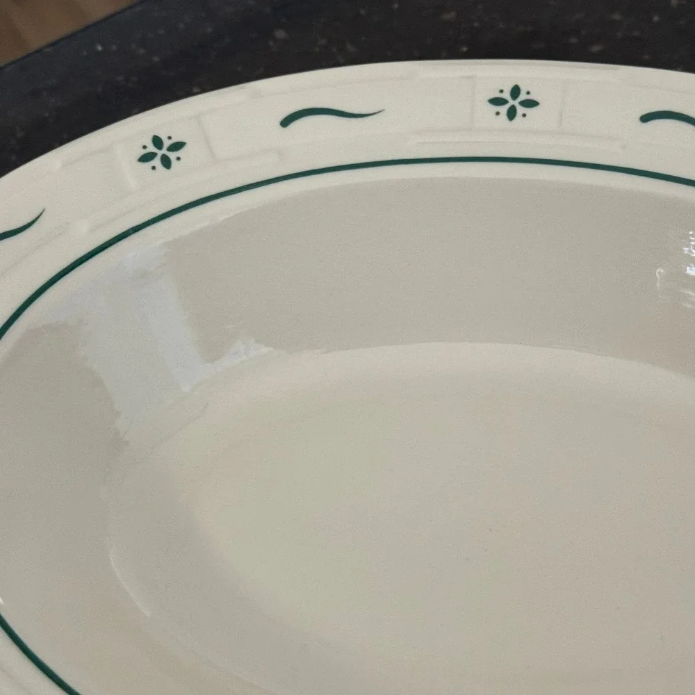 Longaberger Pottery‎ Woven Traditions Oval Serving Bowl Oven Safe